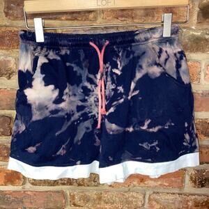 Saks Fifth Avenue Custom Bleach Dyed Sweat Shorts Women's Size XS